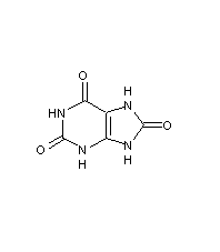 Uric acid structural formula