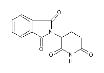 Thalidomide structural formula