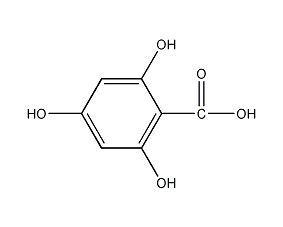 2,4,6-Trihydroxybenzoic acid structural formula