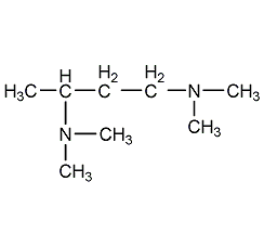 N,N,N',N'-tetramethyl-1,3-butanediamine structural formula  